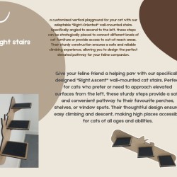 Wall Mounted Right Stairs for cats