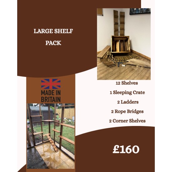 Strong Animal Run 6ft x 9ft 16G with optional Fox Proofing, shelves and roof Cat Play Pen