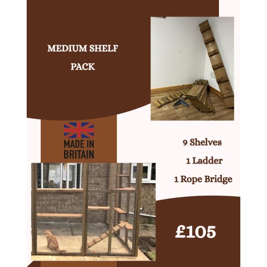 Strong Animal Run 6ft x 9ft 16G with optional Fox Proofing, shelves and roof Cat Play Pen