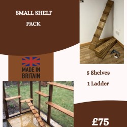 6ft x 3ft Small Animal Run 16G Cats Dog Chickens Rabbits with optional shelves and roof 