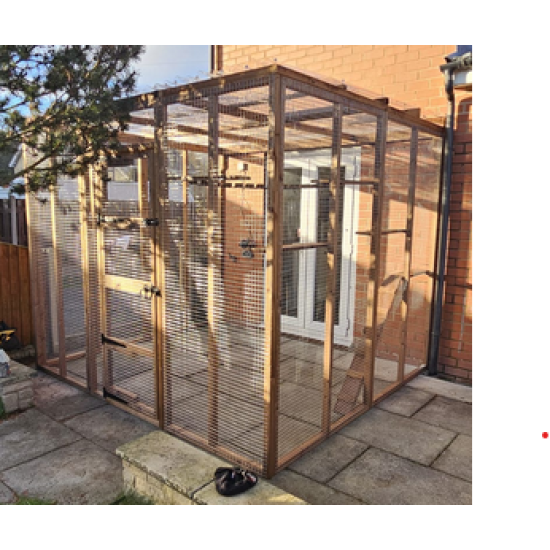  Whisker Way Lean-To – 9ft x 8ft Outdoor Enclosure for Curious Cats 🌿🐱🏡