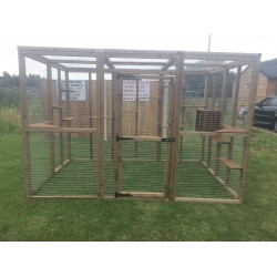 NEXT DAY CATIO - Cat House/ Play Pen Free Standing Cat Safe Enclosure 6x9ft