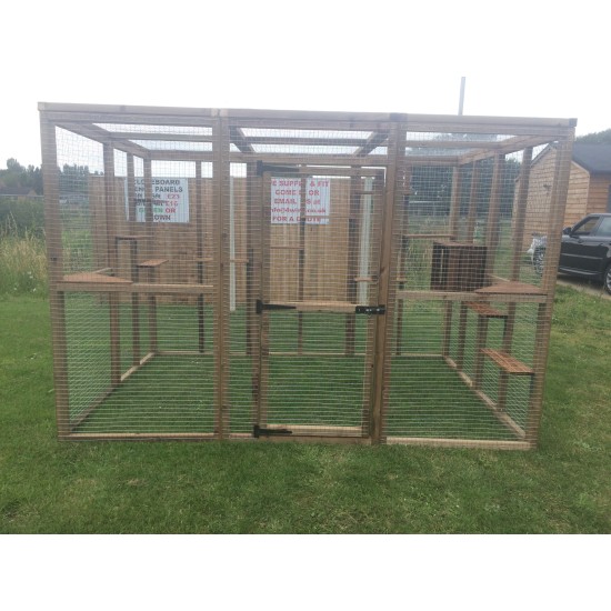 Cat House/ Play Pen Free Standing Cat Safe Enclosure 6x9ft