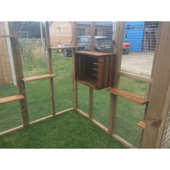 NEXT DAY CATIO - Cat House/ Play Pen Free Standing Cat Safe Enclosure 6x9ft