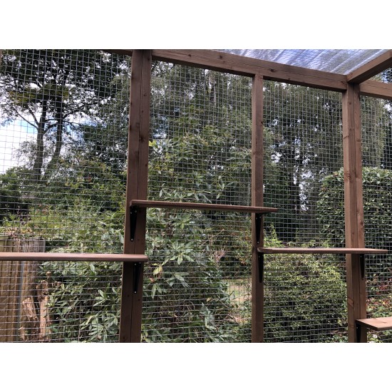 The Whisker Woods Lean-To – 12ft x 6ft x 8ft  with Dual Roof Design 🌦️🌲🐾