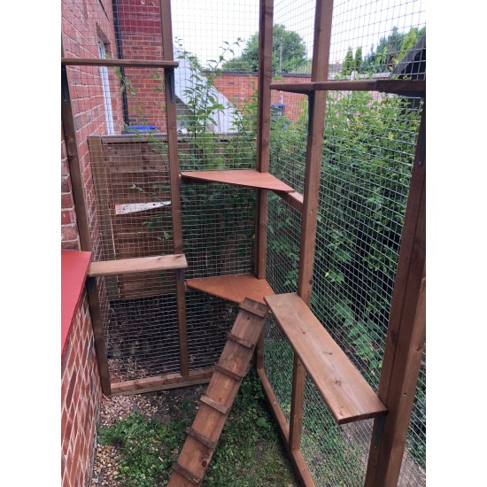 Purr-fect Playhouse! 6ft x 3ft x 7ft5" Lean-To Catio — Explore and Roam Safely! 🐱🌳🐾