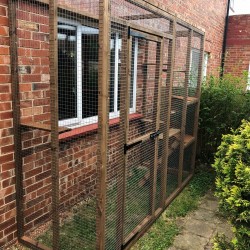 Purr-fect Playhouse! 6ft x 3ft x 7ft5" Lean-To Catio — Explore and Roam Safely! 🐱🌳🐾