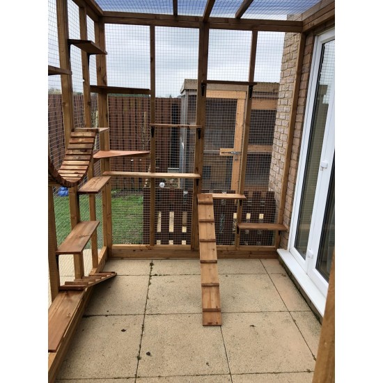 The Meow Mews – 6ft x 9ft x 7.5ft Lean-To Catio 😺🐾🏠