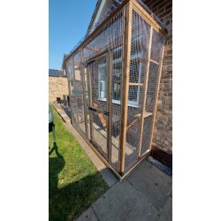 The Purr-side Pavilion β 8ft x 4ft 3-Sided Lean-To Catio πΎπΏ The Purr-side Pavilion β 8ft x 4ft 3-Sided Lean-To Catio πΎπΏ