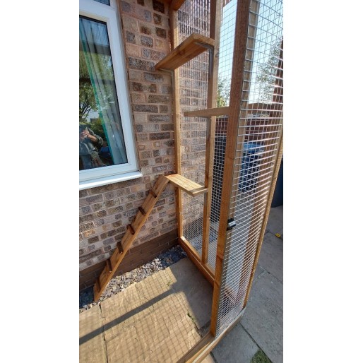 The Purr-side Pavilion – 8ft x 4ft 3-Sided Lean-To Catio 🐾🌿