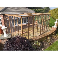 The Whisker Lodge – 12ft8" x 8ft Lean-To Catio with Shelves and Roof Options 🐈‍⬛ 🛖🐾