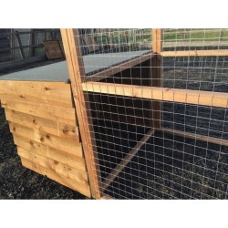 Dog Kennel & Run 12ft x 4ft x 6ft high, 2x2" 16G wire mesh felted Roof Shelter. Dog Kennel & Run 12ft x 4ft x 6ft high, 2x2" 16G wire mesh felted Roof Shelter.