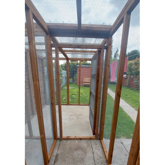 6ft x 6ft Freestanding Catio with security door 16G 1" x 1" wire mesh 6ft x 6ft Freestanding Catio with security door 16G 1" x 1" wire mesh
