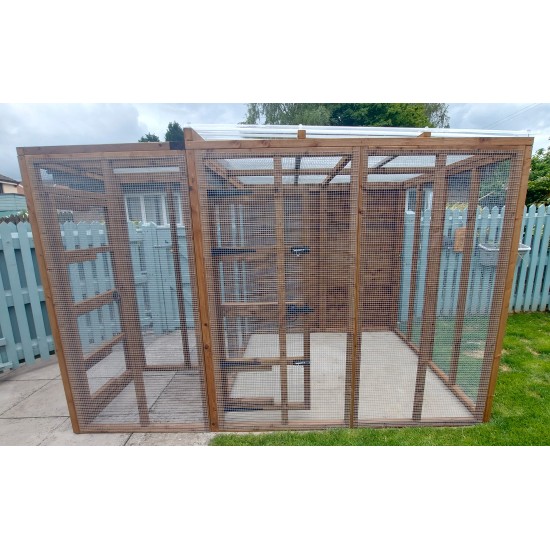 6ft x 6ft Freestanding Catio with security door 16G 1" x 1" wire mesh 6ft x 6ft Freestanding Catio with security door 16G 1" x 1" wire mesh