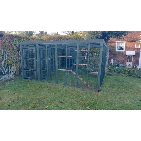 Freestanding Bespoke Green Sleeping Box Enclosure