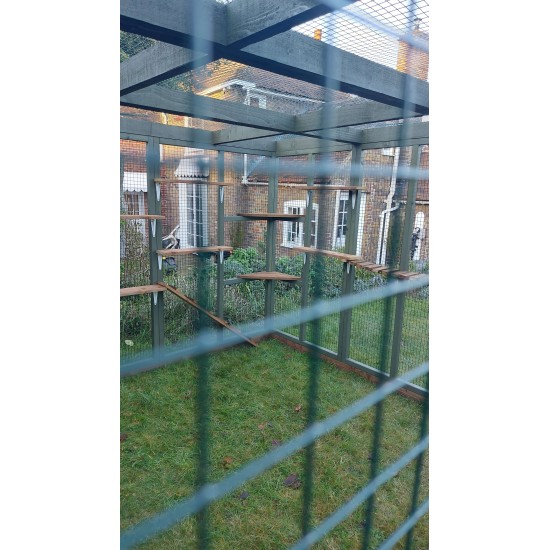 Freestanding Bespoke Green Sleeping Box Enclosure