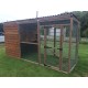 Cat Run with Raised Sleeping Box 6ft x 12ft 