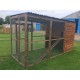 Cat Run with Raised Sleeping Box 6ft x 12ft 