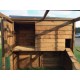Cat Run With Raised Sleeping Box 6FT x 6FT With External Safety Door