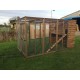 Cat Run With Raised Sleeping Box 6FT x 9FT