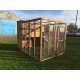 Cat Run With Raised Sleeping Box 6FT x 6FT