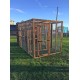 Cat Run With Raised Sleeping Box 6FT x 9FT Internal safety door