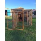 Cat Run With Raised Sleeping Box 6FT x 6FT With External Safety Door