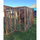 Cat Run With Raised Sleeping Box 6FT x 6FT With External Safety Door