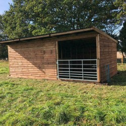 24ft x 12ft Animal Horse Field Shelter / Stable - Options of Skids, Overhang, Kickboards, Doors & More
