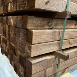 Pressure Treated Brown Timber 2x2 47x50mm Tantalise Wood 1.2m / 1.8m / 2.4m C16   Pressure Treated Brown Timber 2x2 47x50mm Tantalise Wood 1.2m / 1.8m / 2.4m C16