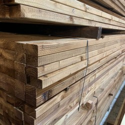 3 x 2 Timber (47 x 75mm) Pack of 4 C16 Eased Edge Tanalised Treated Timber 2.4m