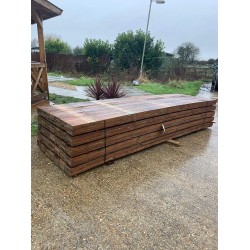 Feather Edge Fencing Treated Wood Close Board 125mm x 15mm and 2.4m High-10pack   Feather Edge Fencing Treated Wood Close Board 125mm x 15mm and 2.4m High-10pack